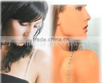 Metal rhinestone shoulder staps J072