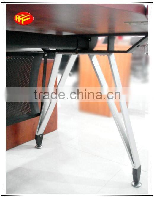 Modern office furniture wood table metal computer table