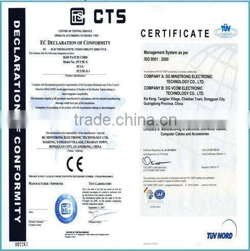 24 AWG copper button green UTP CAT5e patch cord