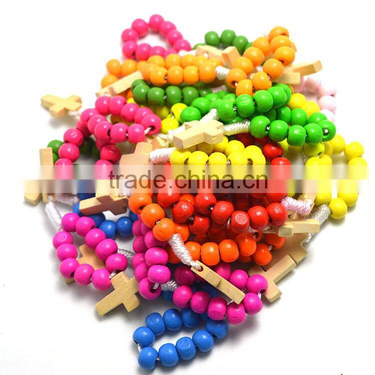 Finger Ring Catholic rosary in stainless steel jewelry,Catholic Finger colors Rings,wood beads cord rosary