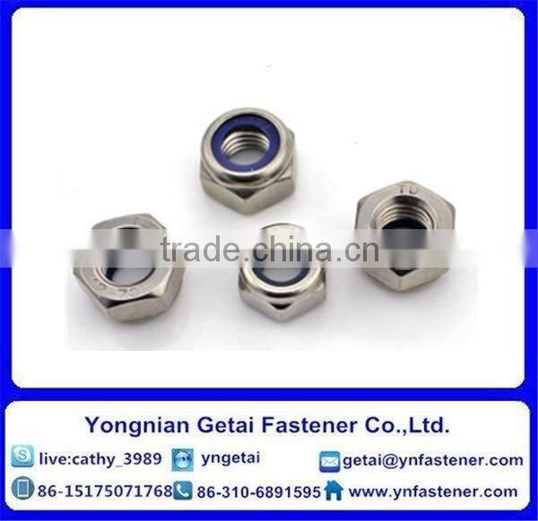DIN6926 M3-M10 carbon steel flange nylon nut