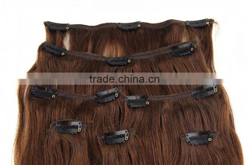 Hot new products for 2015 best selling clip in hair extension