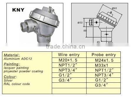 temperature sensor connection head KSY