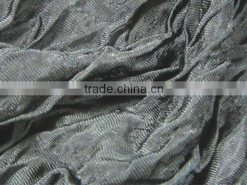 Polyester spandex two layer jacquard knitting fabric