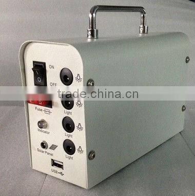 10W solar energy system with led lamps and USB port/solar led bulb