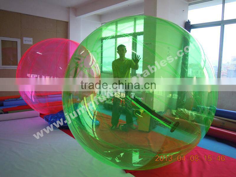 Different color walking on water ball PVC/TPU floating walking ball