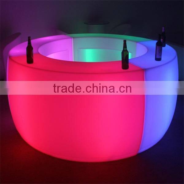color change waterproof plastic Led Sofa Bench with remote control