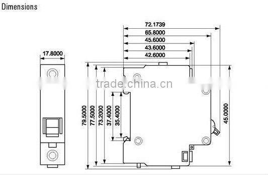 C45N mini circuit breaker