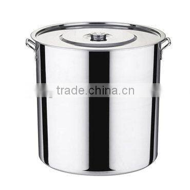 SuperSteel 18/8 Stainless Steel Induction Ready Stock Pot with Cover, 20-Quart, Natural
