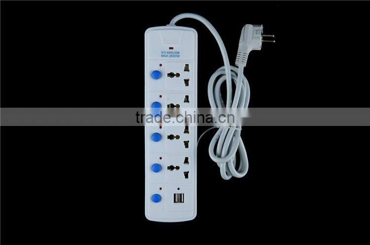 hot selling 4 usb power socket, switch socket, internal socket outlet