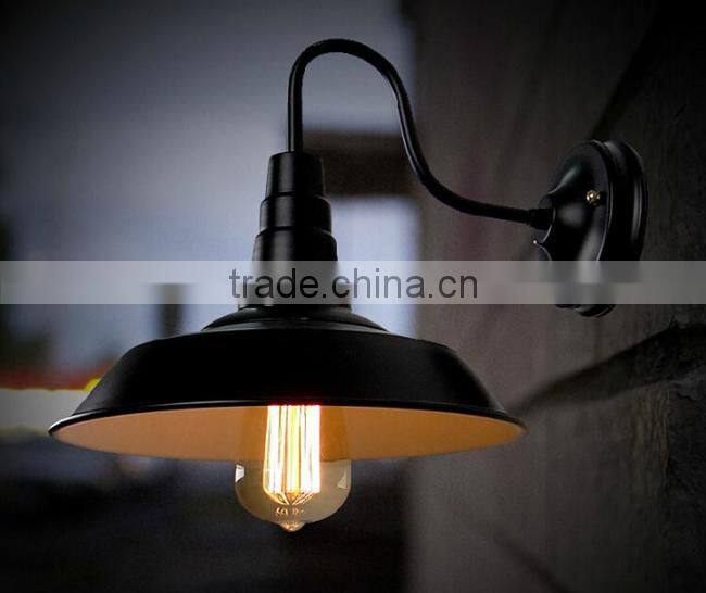 Industrial Metal Wall Lamps In Black