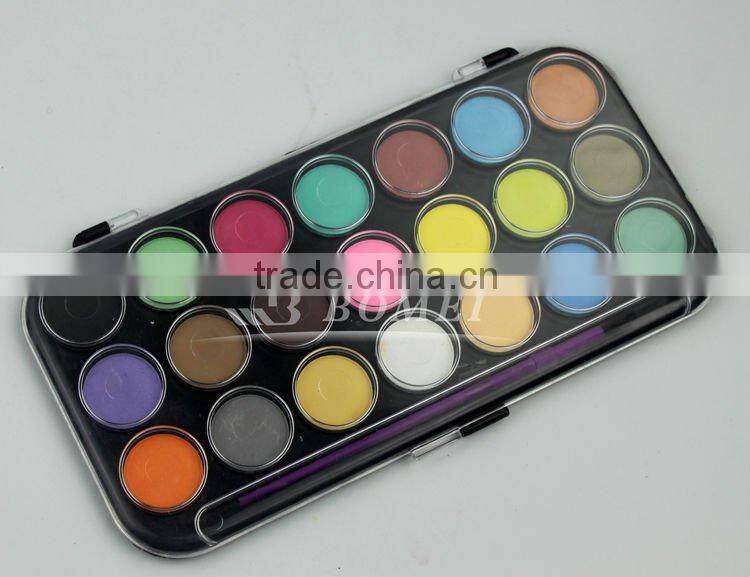 21colours semi dry watercolor paint set