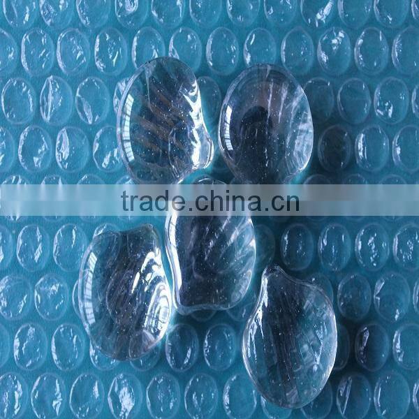 conch pattern blue colour glass stones