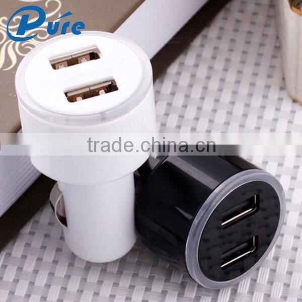 QI Standard Car Charger Hot New Products Mobile Phone 2 Port Charger High Speed Quick Charging USB Charger