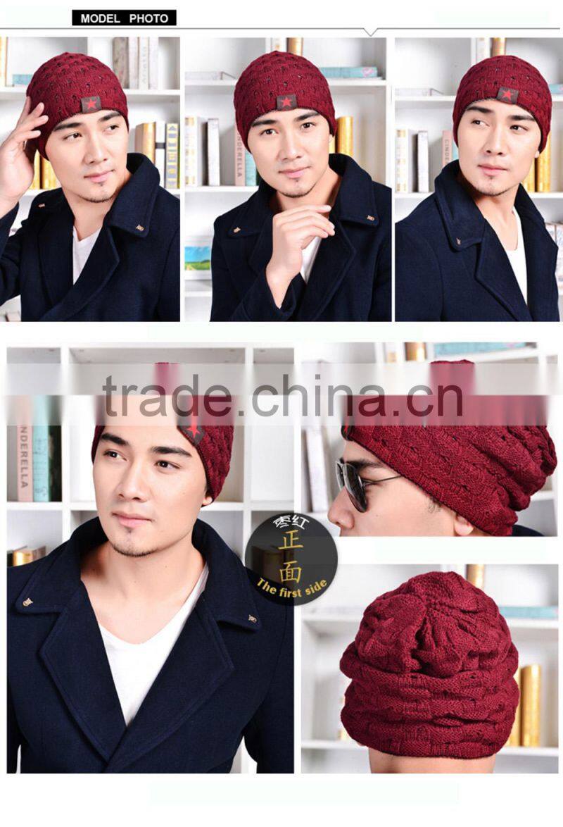 factory cheap woven label logo wholesale knit beanies, wholesale cashmere beanie hats with good quality