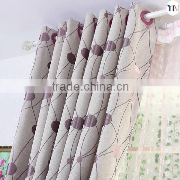 geometrical jacquard blackout fabric for homecurtain, European style curtain, interior decoration fabric