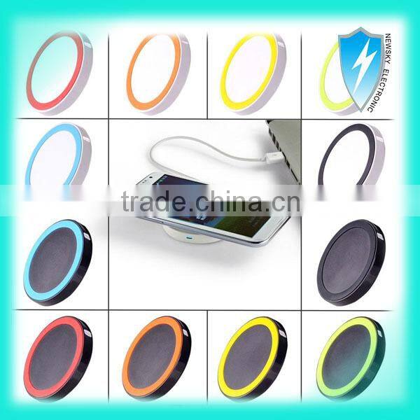 Qi Wireless Charger with USB Port & USB Cable + Wireless receiver for IOS and Android