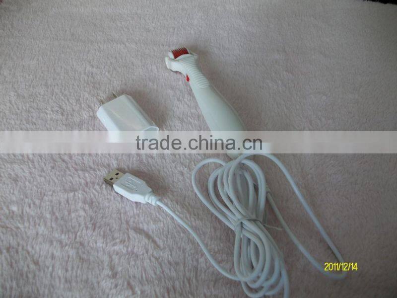 changeable heads titanium LED derma roller,vibarting roller