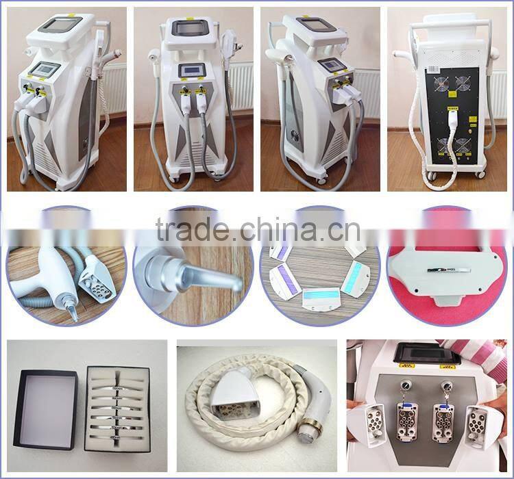 Dubai Exhibition Latest Vertical elight ipl rf yag laser multifunction machine