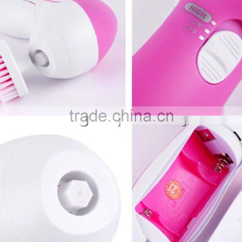 beauty whitening facial cleanser face massager 5 In 1 facial brush