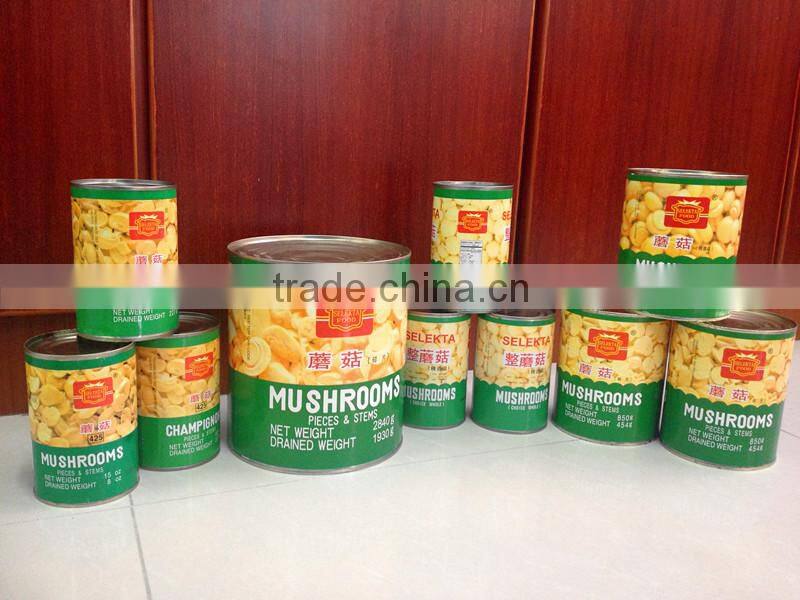 Canned champignon mushroom