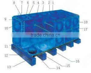 China 20 years manufacture GRP section water storage tank(high quality)