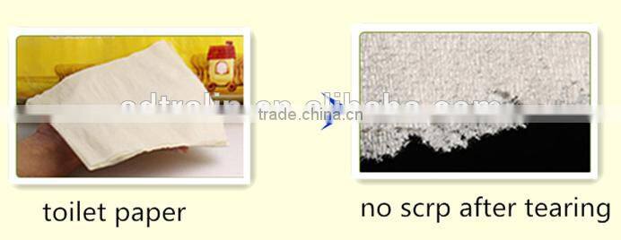 Unbleached wheat straw toilet paper