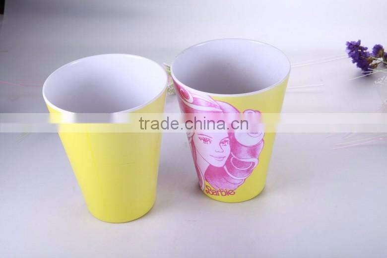 2016 NEW 16 oz melamine cup ,set of 4, melamine mug with custom decal, porcelain mug