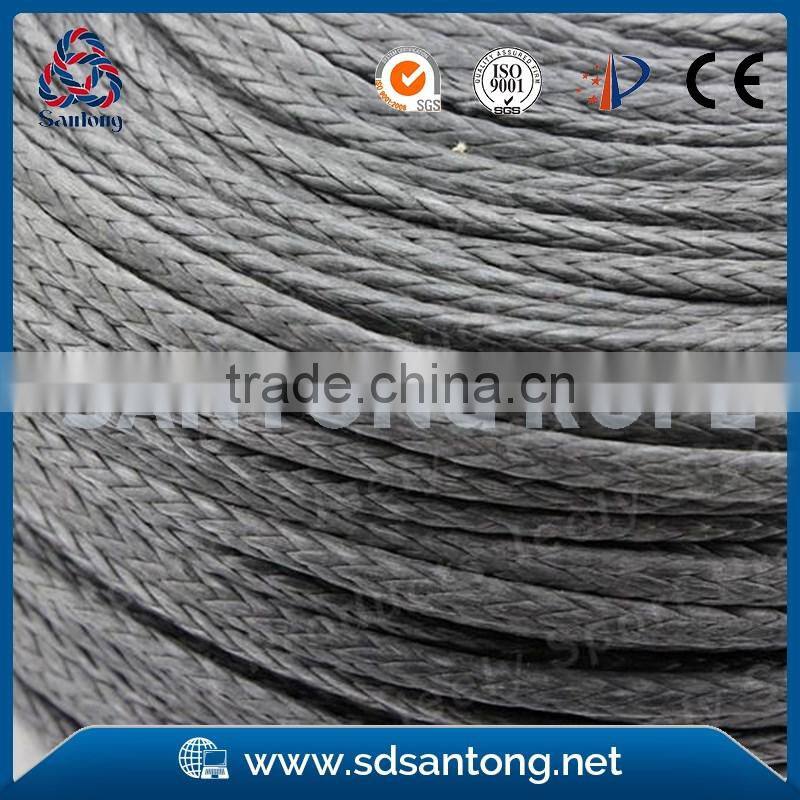 10mm 12 braided synthetic winch rope