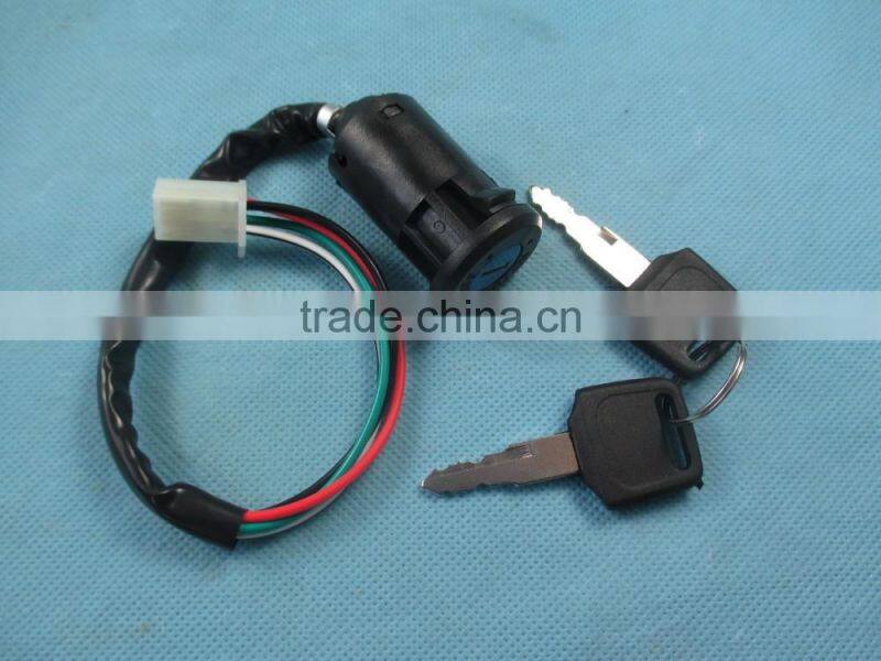 4 Wire Ignition Switch 2 Keys Motorcycle Scooter Bike Quad Go-Kart Pirt Bike