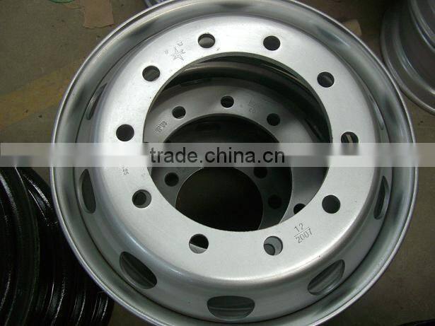 22.5*6.75 tubeless steel wheel