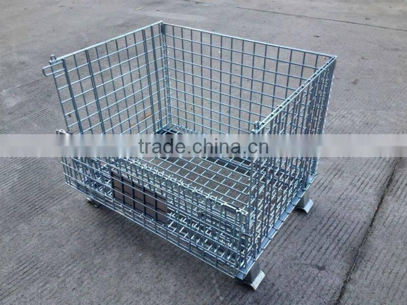 carbon steel metal wire basket type stacking cage