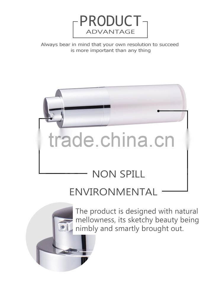 Factory sale special design various luxury plastic round bottom cosmetic bottle