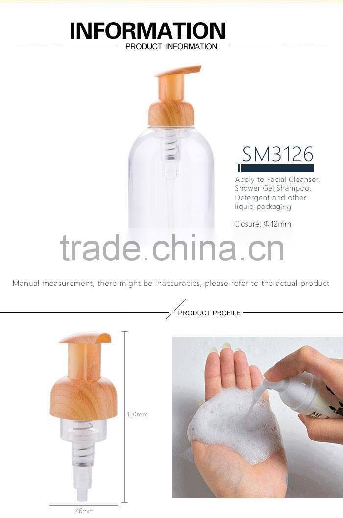 Plastic clear dispenser pump bottle for personal care