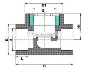 CPVC Stop Valve Type ASTM SCH 80/SCH 80 Stop valve