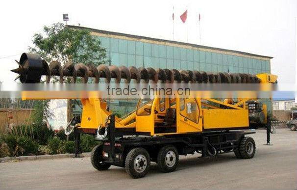 360-degree rotation Energy-saving drilling machine,11m depth pile drilling rig, HF360 piling drilling rig