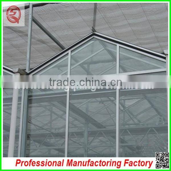 Hot sale 12m multi-span glass greenhouse grow tent for vegetables