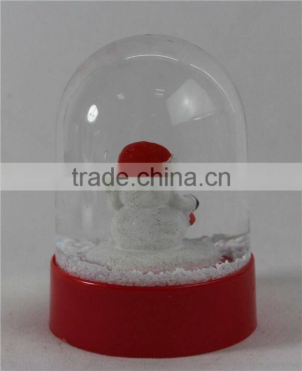 Acrylic snowman snow globe for gifts decoration