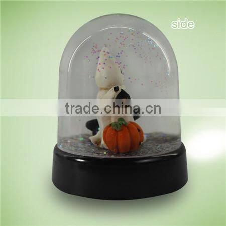 Plastic ghost snow globe