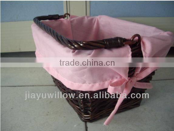 Wholesale Wicker Baskets with Lining and Handles