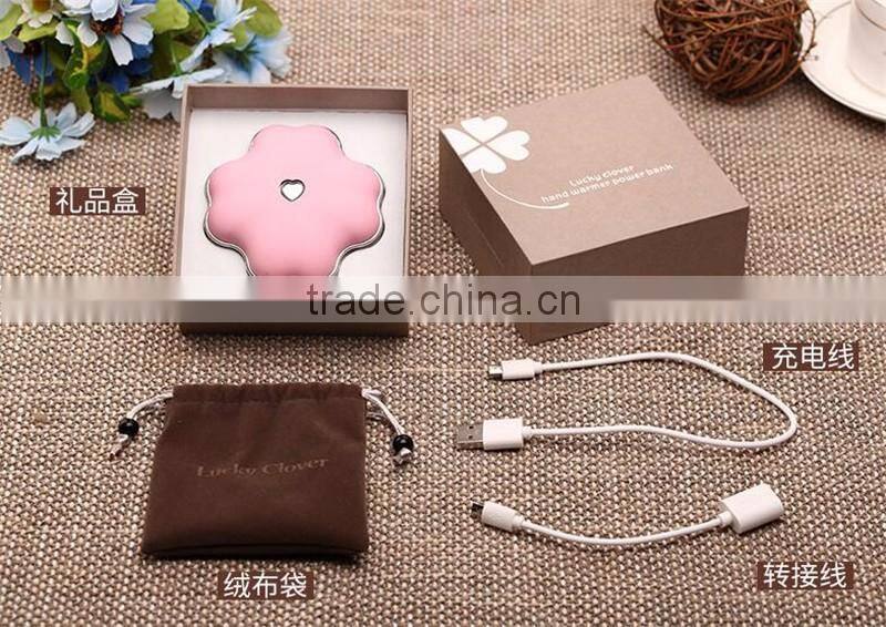 New USB Hand Po Clover Mini Challenge Po mobile power Security polymer rechargeable treasure