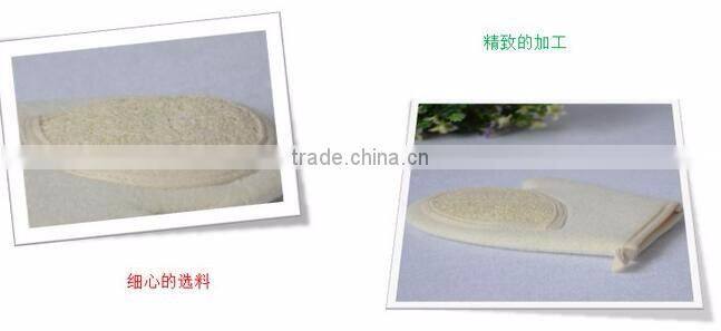 cy297 Naturals Exfoliating Deep Cleansing Double-sided Loofah Pads Glove Luffa Fibres Sponge Scrubber Brush For Shower