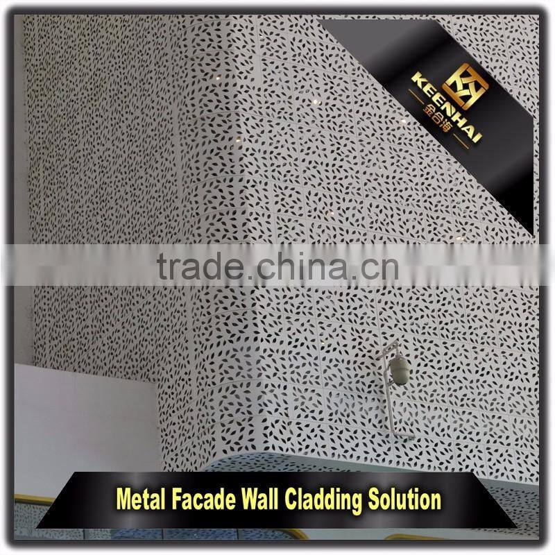 Laser Cut Indoor Decorative Aluminium Perforated Metal Wall Cladding Panels