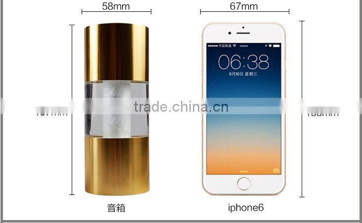 New Arrival Creative Bluetooth Loudspeaker box with Led Light, Crystal Columniform Plug In-card Voice Box