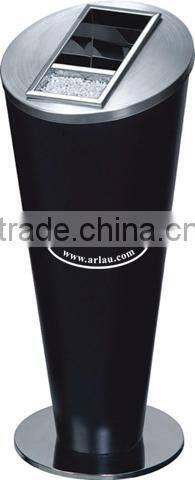 Arlau Outdoor Street Double Bins Garbage Bin,Round Shaped Waste Bin,Trash Can Sets