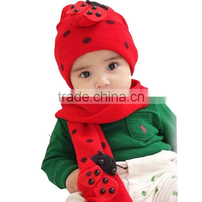Amazing Fashion Beatles baby hat cap scarf twinset Cotton Beatles hat children hat