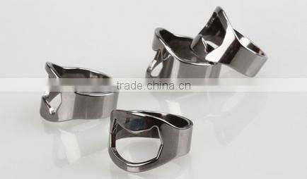 Customized Logo Stainless Steel Finger Ring Bottle Opener