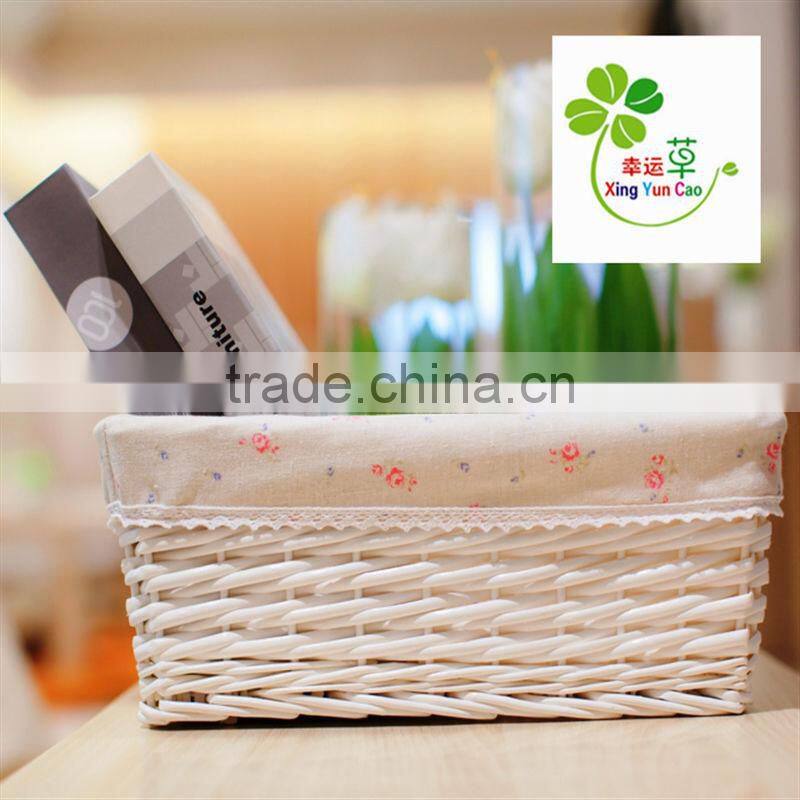 table basket for home storage square wicker gift basket high quality