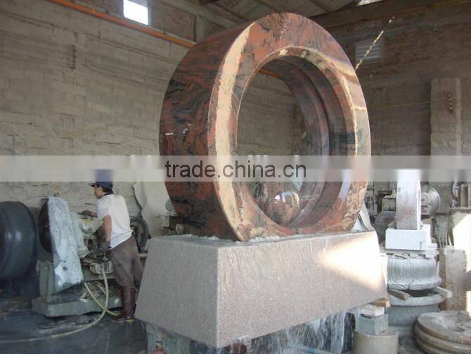 Outdoor stone water fountain