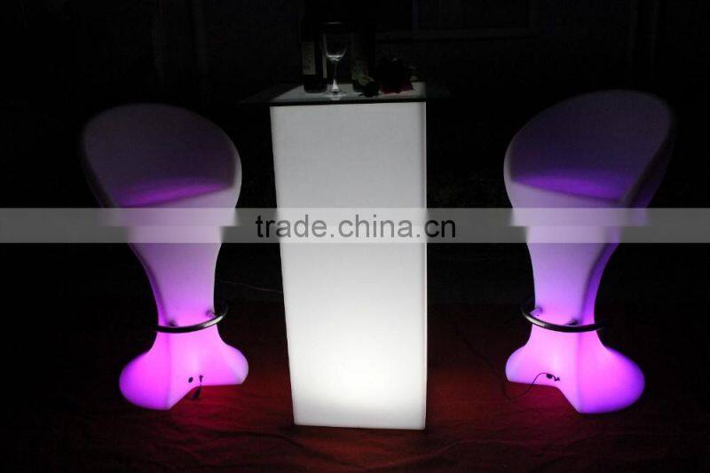 new style night club glowing furniture led illuminated bar stool parts